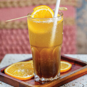 Orange ice tea